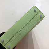 Close-up detail of sophisticated bag design