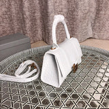 Interior view of structured signature women's handbag – women's premium purse