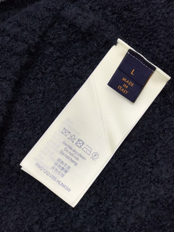 Side profile of Louis Vuitton luxury clothing with relaxed-fit cut
