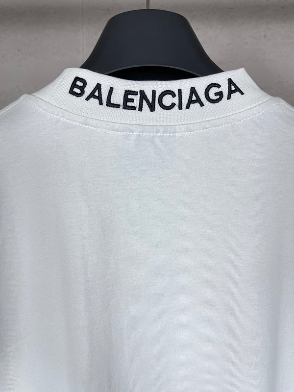 Close-up of Balenciaga designer clothing craftsmanship