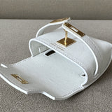 Side view of effortless structured handbag