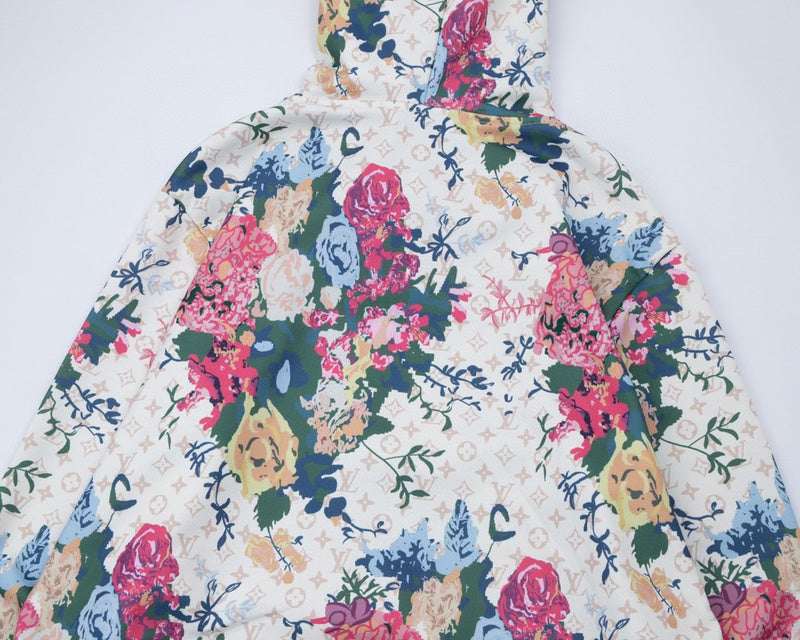 Side profile of Louis Vuitton luxury clothing with runway-inspired design