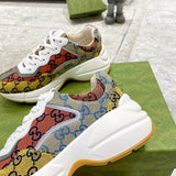 Gucci bold contrast luxury sneakers view 4 sleek tonal finish