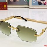 Angled view of Cartier unisex sunglasses