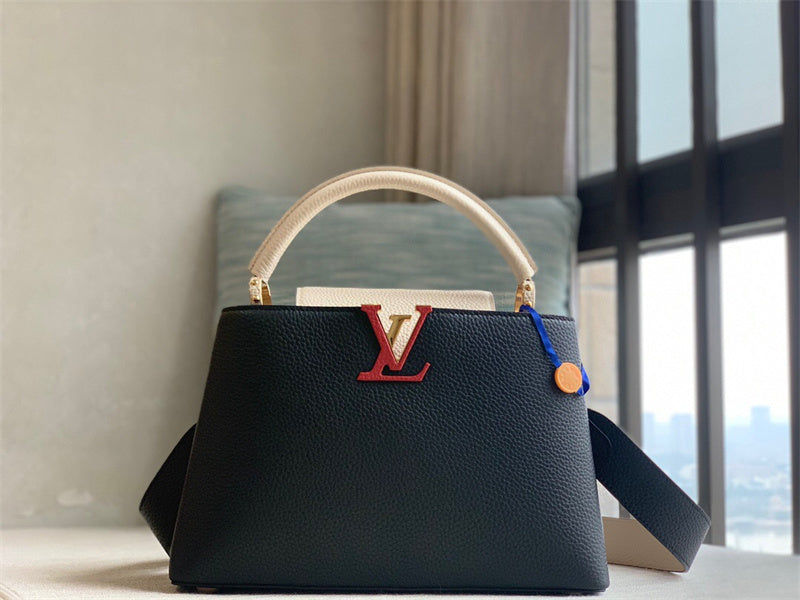  classic structured bag detail view showing craftsmanship