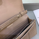 Structured Vegan Leather Handbag - Polished Finish | Women's Everyday Carry Handbag #445 - texture close-up (image 9) of designer-inspired handbag