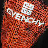 Flat lay presentation of Givenchy luxury clothing with monogram-inspired silhouette