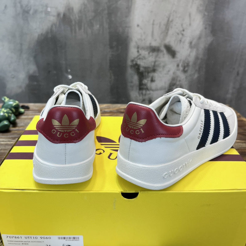Gucci sneakers detailed view showing premium designer craftsmanship
