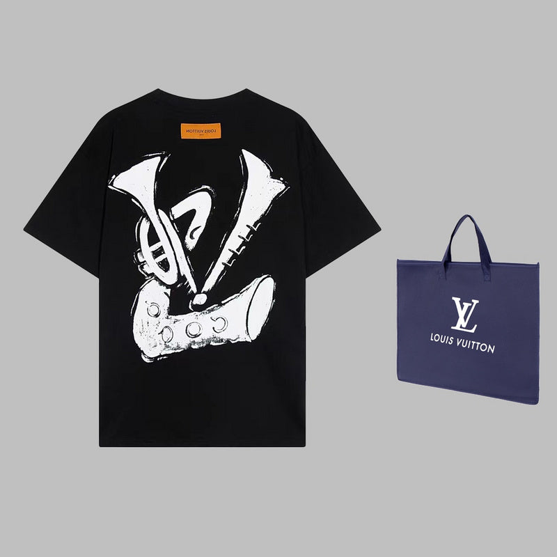 Back view of Louis Vuitton cotton t-shirt with everyday silhouette