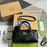 Side profile of refined elevated women's handbag – women's designer-style accessory