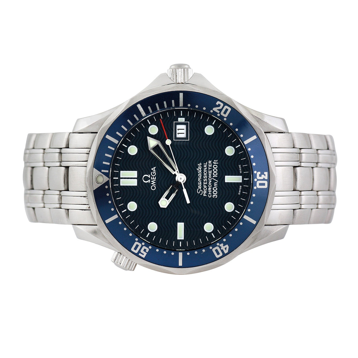 Front view of Omega men's watch
