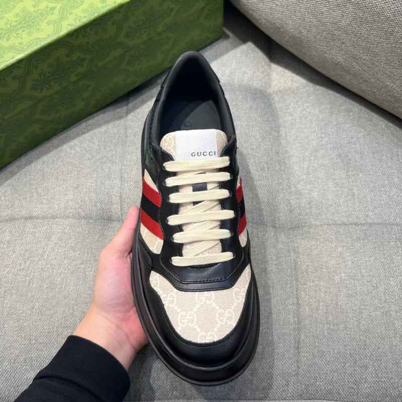 Gucci two-tone luxury sneakers view 10 sleek tonal finish