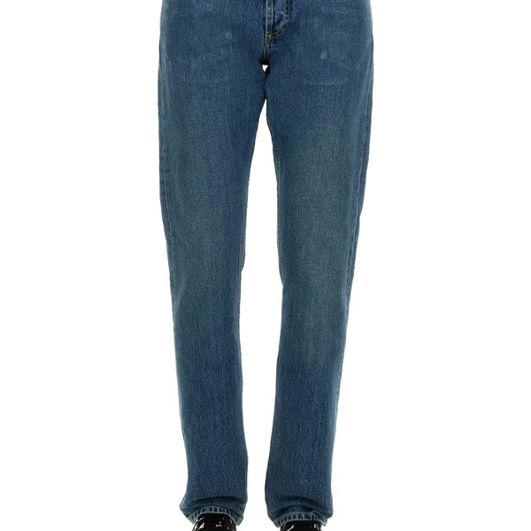 Alexander McQueen Jeans? Alexander Mcqueen Men Jeans With Embroidered Logo Premium Designer Denim Jeans