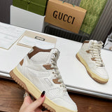 Gucci soft grey luxury sneakers view 4 classic court silhouette