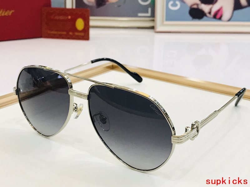 Angled view of Cartier unisex sunglasses