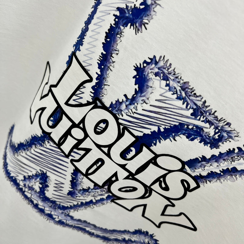 Front view of Louis Vuitton cotton t-shirt with monogram-inspired silhouette