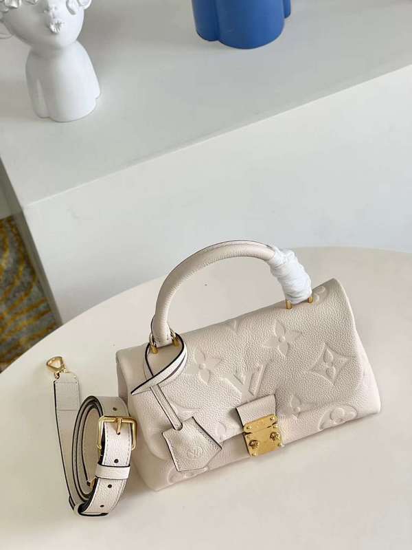 Close-up detail of everyday-luxe sleek women's handbag – women's luxury handbag