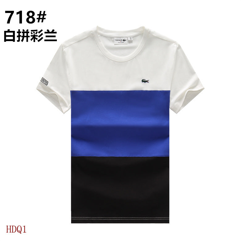 Close-up detail shot of Lacoste luxury clothing with tailored silhouette
