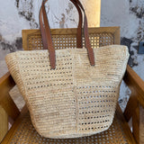 Front view of Celine Couffin Panier Bag premium cel couffin panier bag