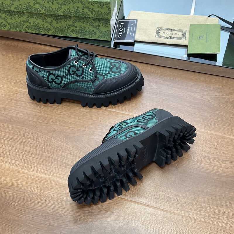 Gucci sneakers detailed view showing premium designer craftsmanship