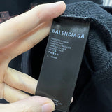 Close-up of Balenciaga designer clothing craftsmanship