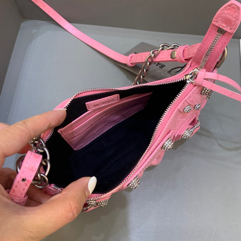 Modern Faux Leather Handbag - Modern Structured Build | Women's Everyday Carry Handbag #354 - styled full view (image 7) of designer-inspired handbag