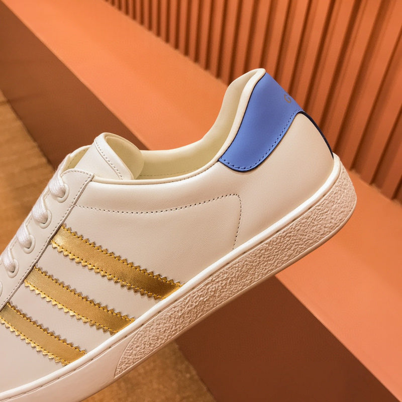 Gucci neutral cream luxury sneakers view 4 minimalist modern build