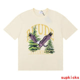Full styled look of Rhude luxury clothing with monogram-inspired silhouette