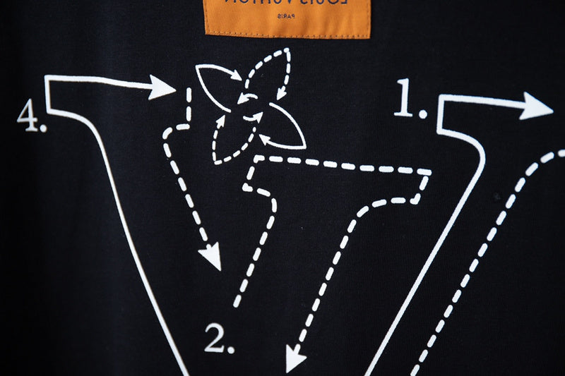 Back view of Louis Vuitton cotton t-shirt with relaxed-fit cut