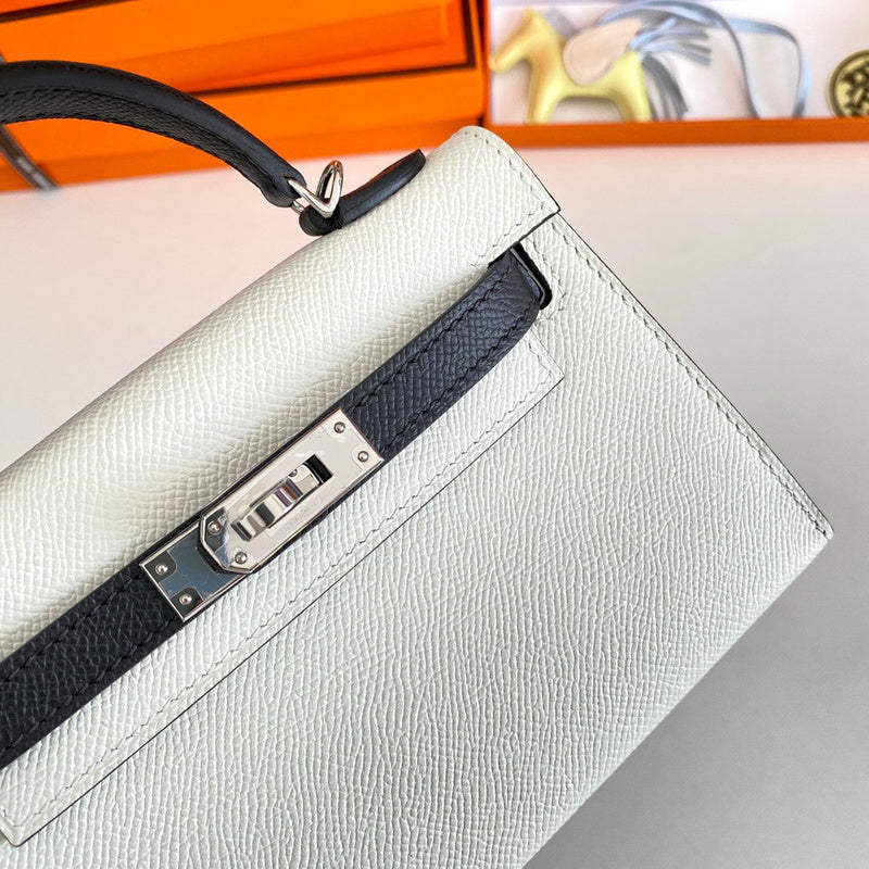 Considered bag shown from front angle