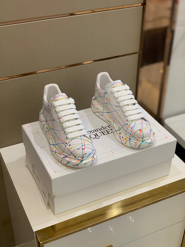 Alexander McQueen Beige Ankle Boots - Full Silhouette View