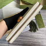 Back view of refined signature women's handbag – women's everyday handbag