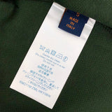 Flat lay presentation of Louis Vuitton cotton t-shirt with label-forward styling