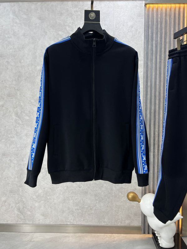 Side profile of Louis Vuitton luxury clothing with runway-inspired design