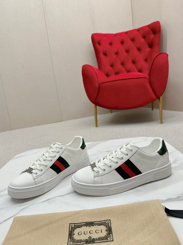 Gucci neutral cream luxury sneakers view 7 streetwear statement look