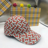 Angled view of Burberry unisex cap