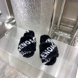 Balenciaga sandals Style 011 - close-up of iconic logo design