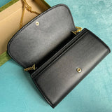 Back view of polished classic women's handbag – women's luxury handbag