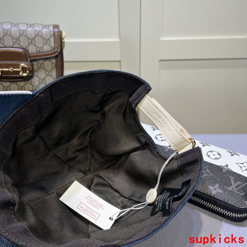Side view of Louis Vuitton unisex cap