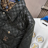 Flat lay presentation of Louis Vuitton luxury clothing with streetwear-inspired cut