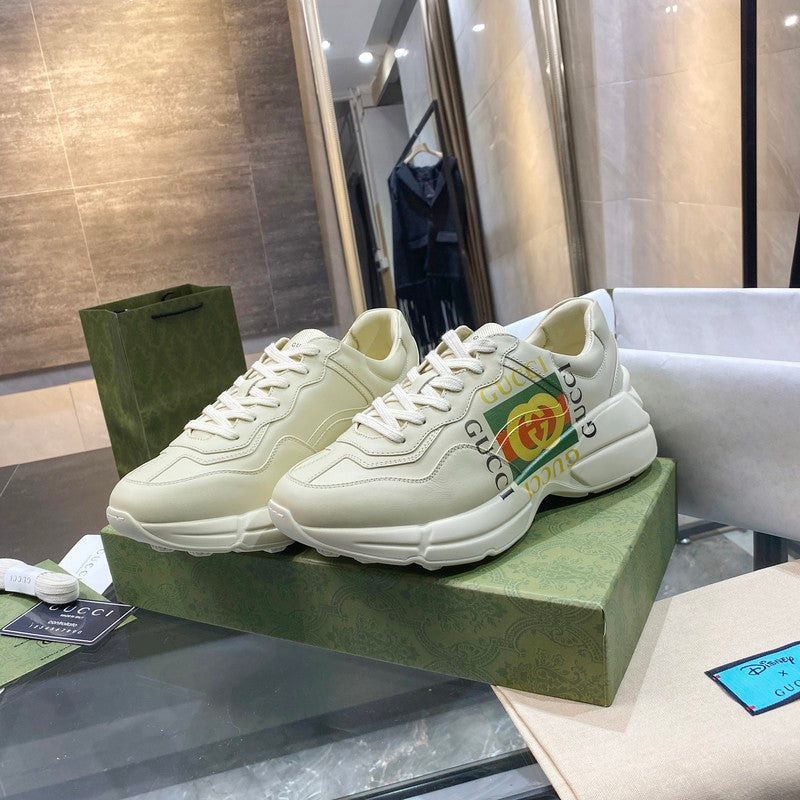 Gucci tonal black luxury sneakers view 9 classic court silhouette