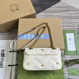Side profile of chic signature women's handbag – women's luxury handbag