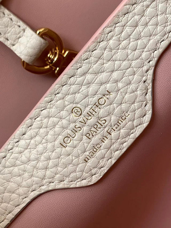 Side profile of modern statement women's handbag – women's luxury handbag
