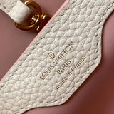 Side profile of modern statement women's handbag – women's luxury handbag