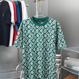 Back view of Louis Vuitton cotton t-shirt with monogram-inspired silhouette