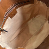 Side profile of structured signature women's handbag – women's everyday handbag