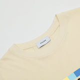 Side profile of Rhude luxury clothing with signature branding