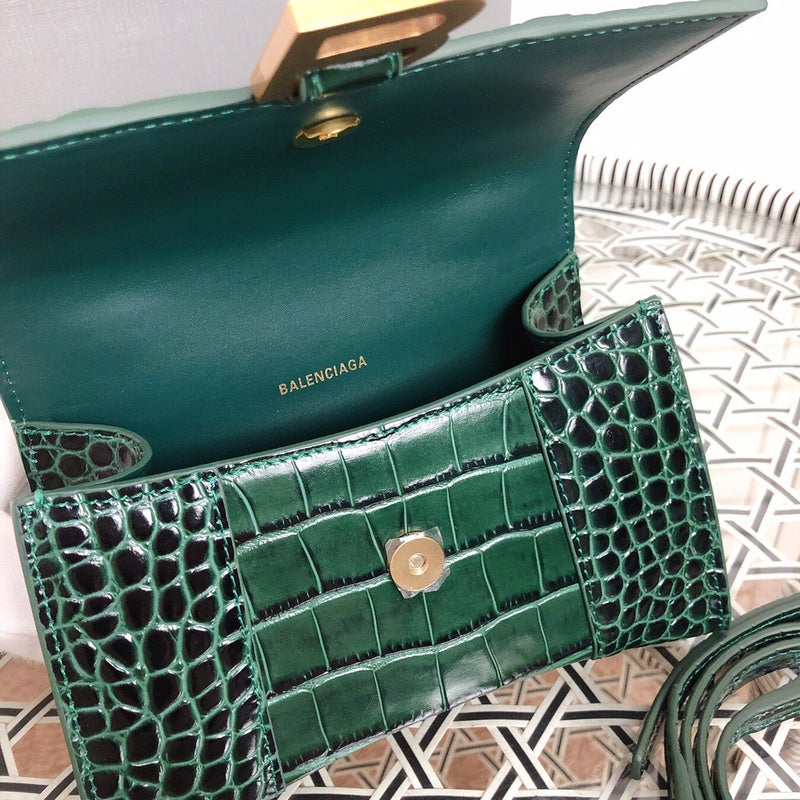 Front view of chic structured women's handbag – women's statement bag