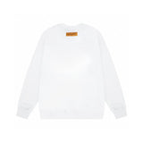 Back view of Louis Vuitton luxury clothing with signature branding