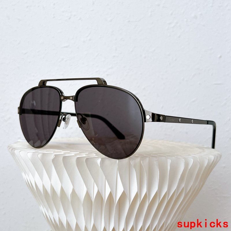 Angled view of Cartier unisex sunglasses